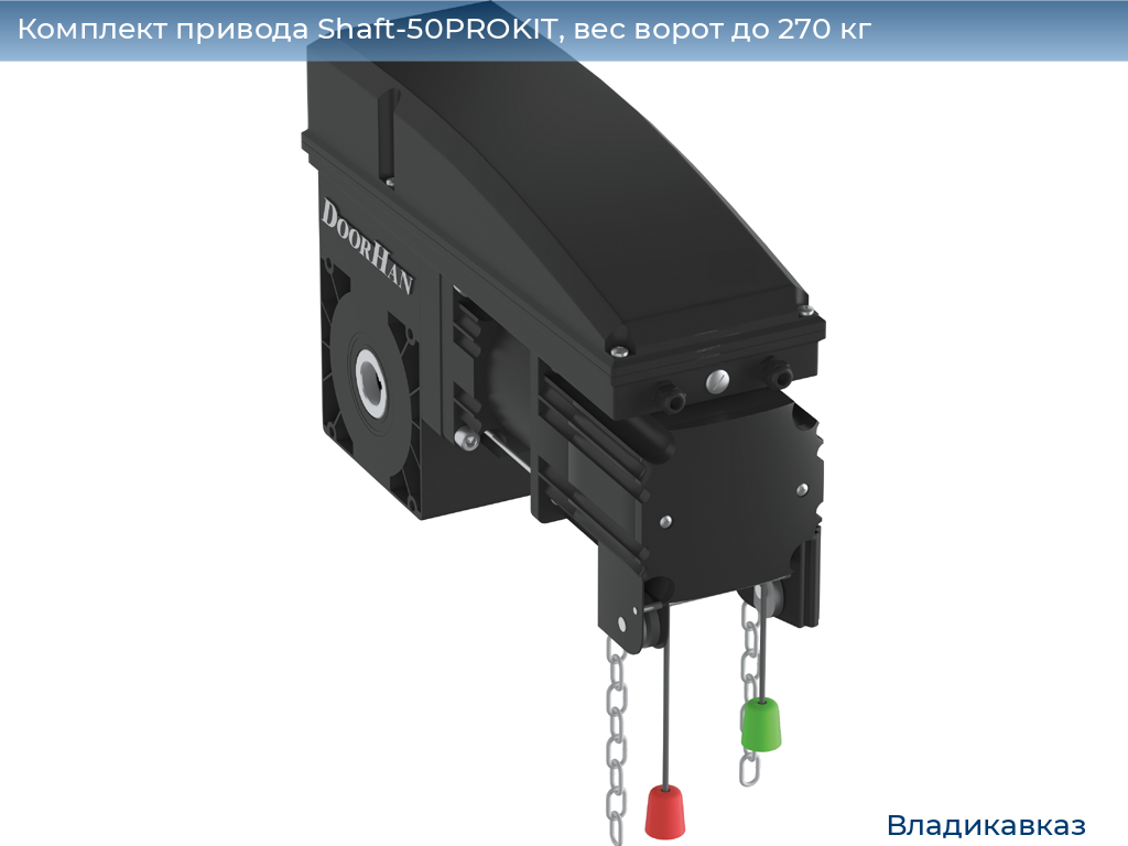 Комплект привода Shaft-50PROKIT, вес ворот до 270 кг, vladikavkaz.doorhan.ru